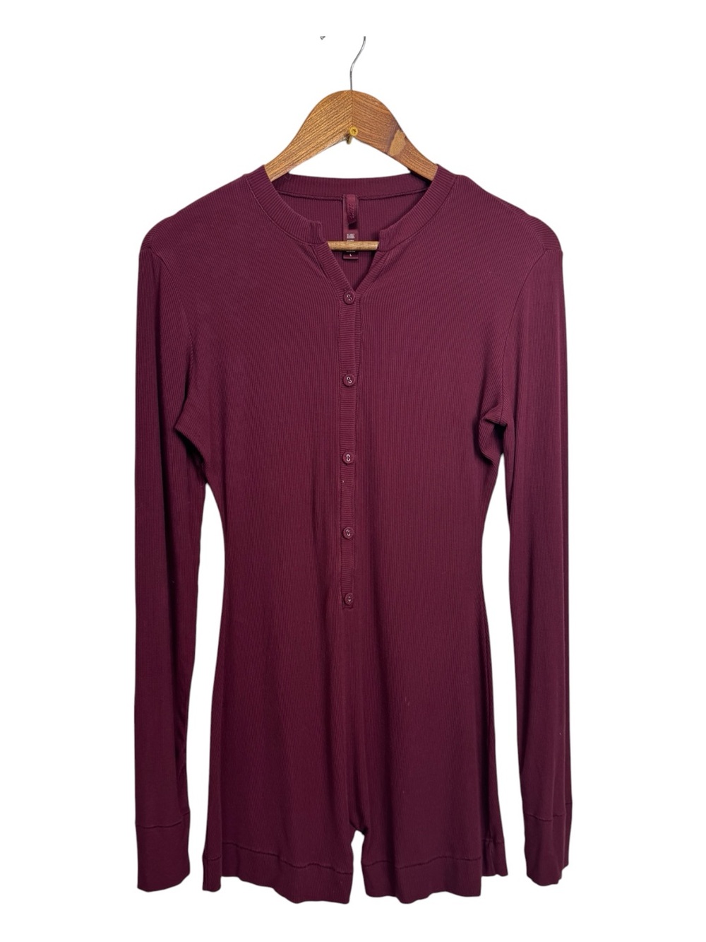 Skims Women's Soft Lounge Henley Romper Size Large